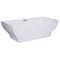 Alfi Brand 67" White Rectangular Acrylic Free Standing Soaking Bathtub AB8840 - alternate 6